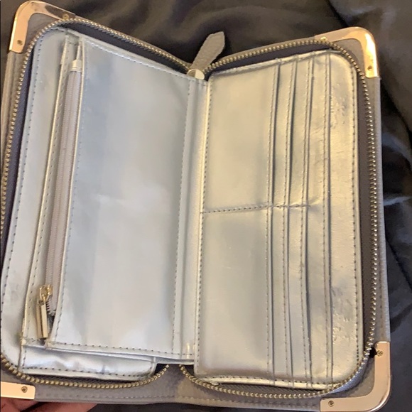 wallet - grey, rose gold frame - Picture 3 of 4